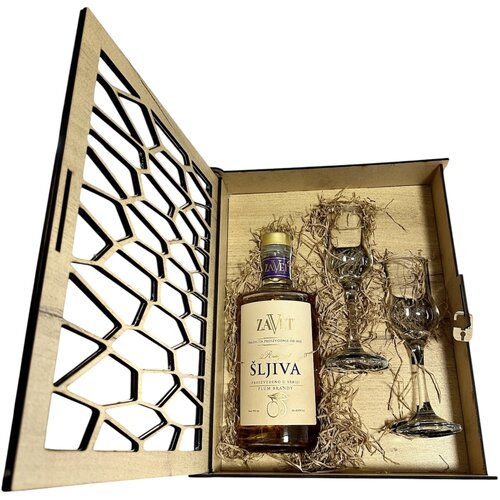 Zavet &amp;Scaron;ljiva 3 godine Gift Box 2 ča&amp;scaron;e - model saće Slike