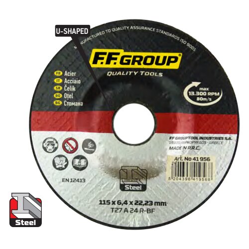 FF_Group FF Brusna ploča 125x6.4 čelik Cene