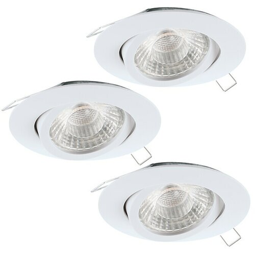 Eglo Set okruglih ugradbenih LED svjetiljki Tedo 1 (4,8 W, Topla bijela) Cijene