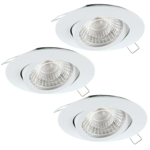 Eglo Set okruglih ugradbenih LED svjetiljki Tedo 1 (4,8 W, Topla bijela)