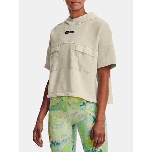 Under Armour Sweatshirt Mix Media SS Hoodie-BRN - Women Slike