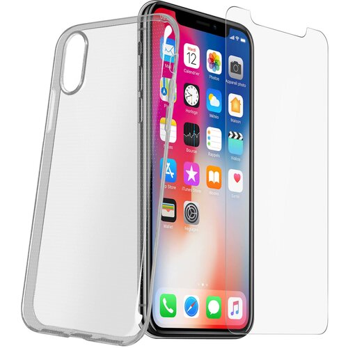 AVIZAR Zadnji ovitek Za&amp;scaron;čita zaslona Kaljeno steklo Prozorno iPhone X, (20526671) Slike