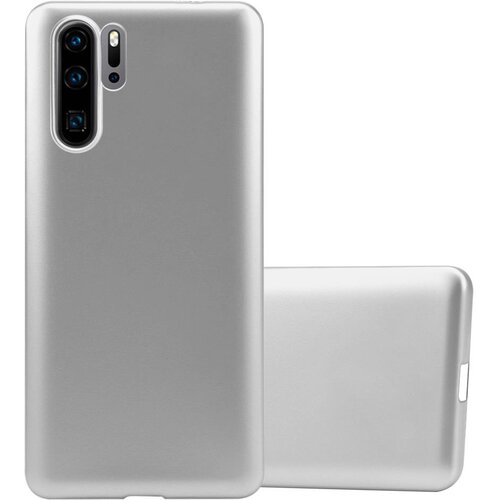 Cadorabo Case, združljiv s Huawei v kovinskem srebru - za&scaron;čitni pokrov iz fleksibilnega silikona TPU, (20593912) Cene