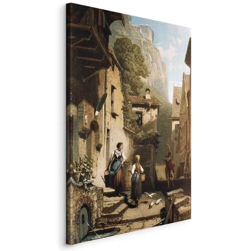  Slika - Carl Spitzweg &ndash; Im Dachst&uuml;bchen 60x90 Standard Cijene