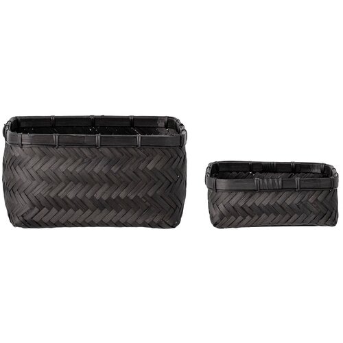 Bloomingville Košare v kompletu 2 ks iz bambusa 24x24x12 cm Donia – Cene