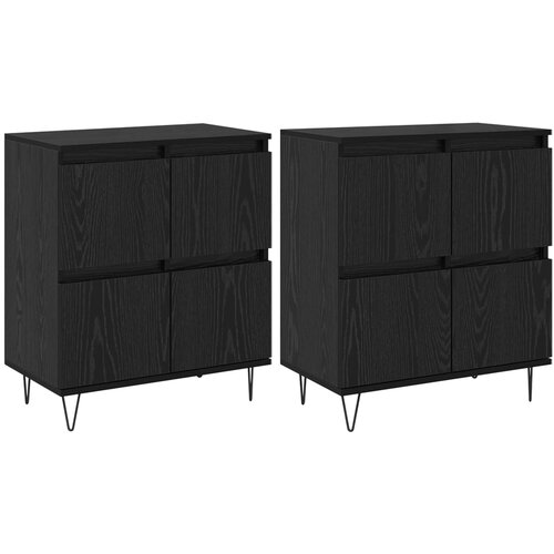  Komode 2 pcs Crni hrast Slike