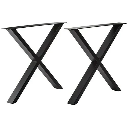 PUR INTERNAL noge za mizo pur internal black edition (700 x 100 x 723 mm, črne barve, x-oblika, 2 kosa)