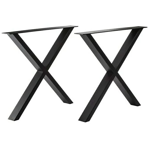 PUR INTERNAL pur iternal black edition noga stola (700 x 100 x 723 mm, crne boje, x-oblik, namijenjeno za: dimenziju stolova 80 - 90 cm, 2 kom.)