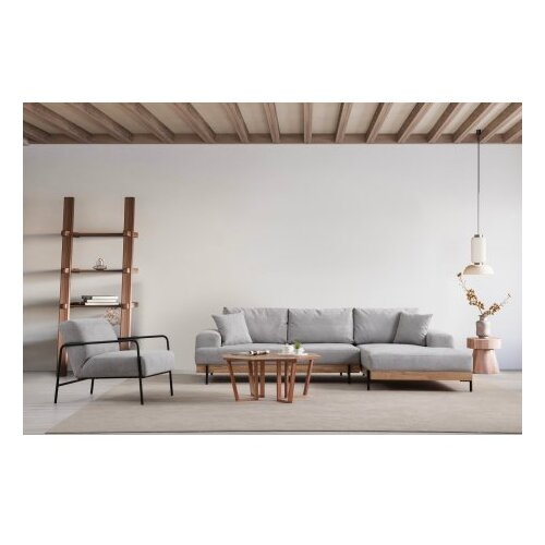 Atelier Del Sofa ugaona garnitura Eti Oak Right Grey Slike