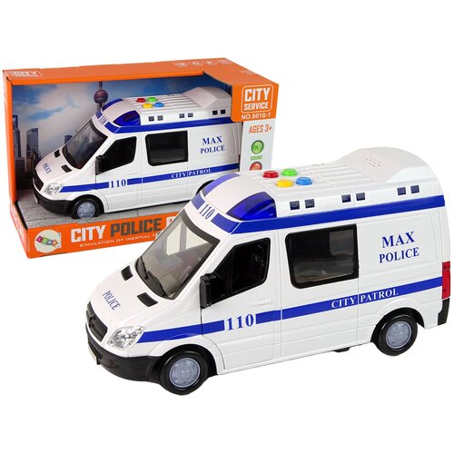 Police Policijski kombi za igru City MAX - bijelo/plavi Cene