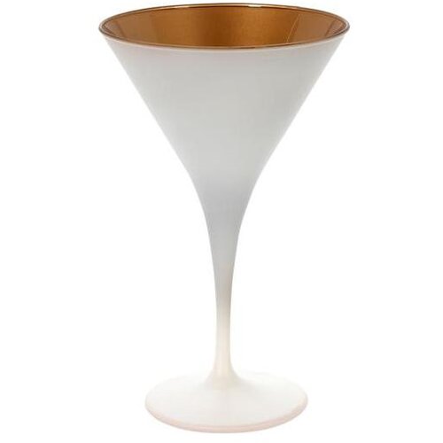 Ča&amp;scaron;e ZA KOKTEL SET 6/1 MARTINI CRNE/ZLATNE Slike