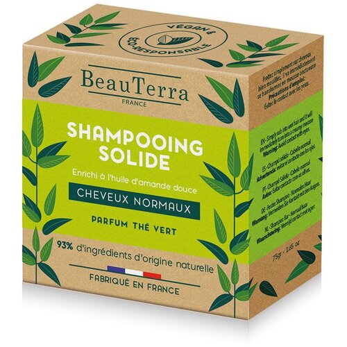 BeauTerra SOLIDE šampon od zelenog čaja 75 gr Cene