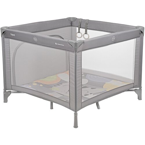 Kikka Boo prenosiva ogradica sa zipom ENJOY Cat grey Slike
