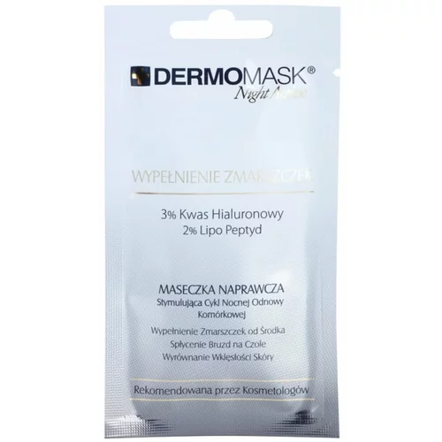 L´Biotica DermoMask Night Active maska za zapolnitev gub proti globokim gubam 12 ml