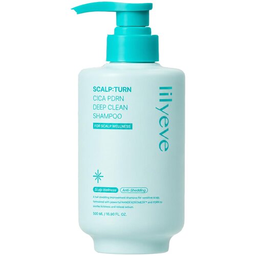LILYEVE Scalp Turn Cica PDRN Deep Clean Shampoo 500ml Slike