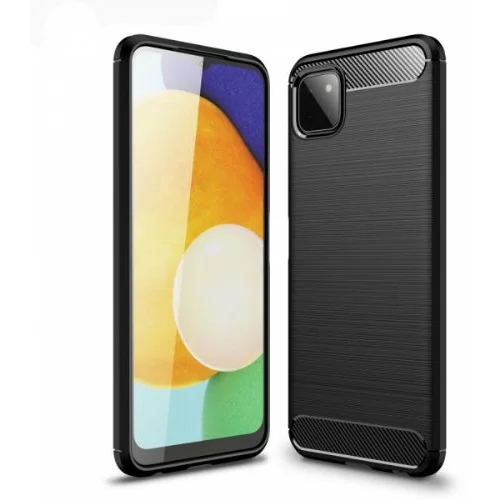 Nillkin silikonski ovitek za samsung galaxy A22 A225 lte - mat carbon črn