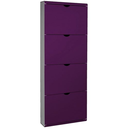 Household Pleasure Ljubičasti metalni preklopni ormarić za cipele 51x138x16 cm – Cijene