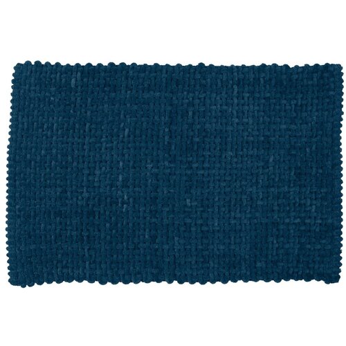 Wenko Temno modra tekstilna kopalni&amp;scaron;ka preproga 50x80 cm Covelo &amp;ndash; Slike