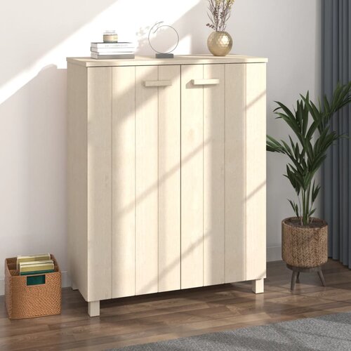 Furnova Omara za čevlje HAMAR medeno rjava 85x40x108 cm trdna borovina, (21954714) Slike
