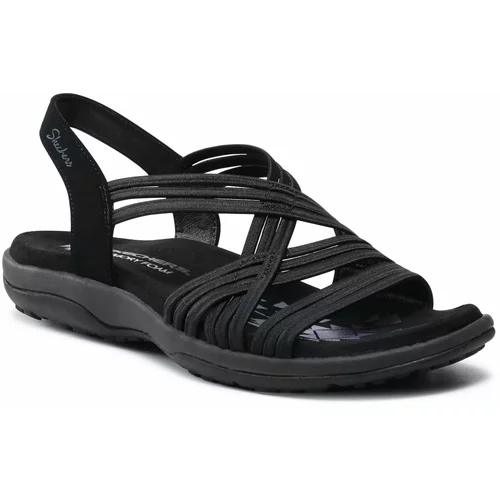 Skechers Reggae Slim Simply Stretch ženske sandale 163023-blk