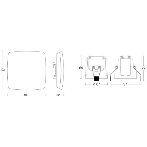 Steinel 079451 - detektor prisutnosti true presence knx, beo Slike