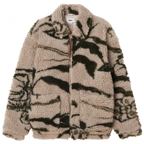 Obey Jakne & Blazerji Mushroom sherpa jacket Siva