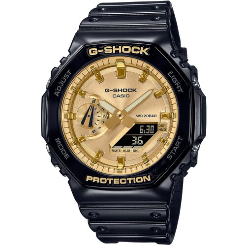 G-shock Ročna ura Octagon GA-2100GB-1AER Black/Gold Cene