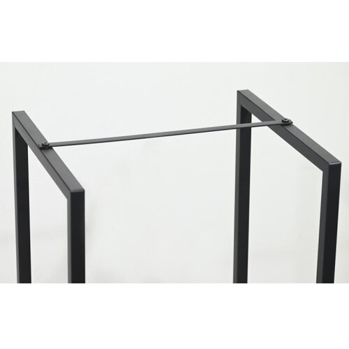  Stalak za drva 39x35x76 cm, crne boje Slike