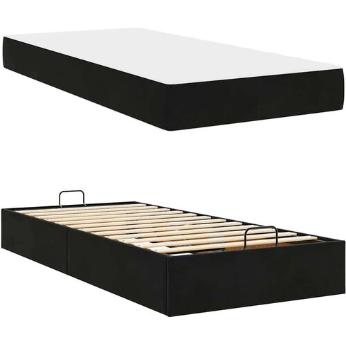  Krevetna konstrukcija s pohranom Crna 80 x 200 cm Bar&amp;scaron;un Slike