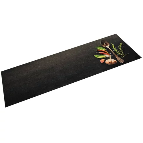 Kuhinjski tepih perivi s uzorkom začina 45 x 150 cm baršunasti