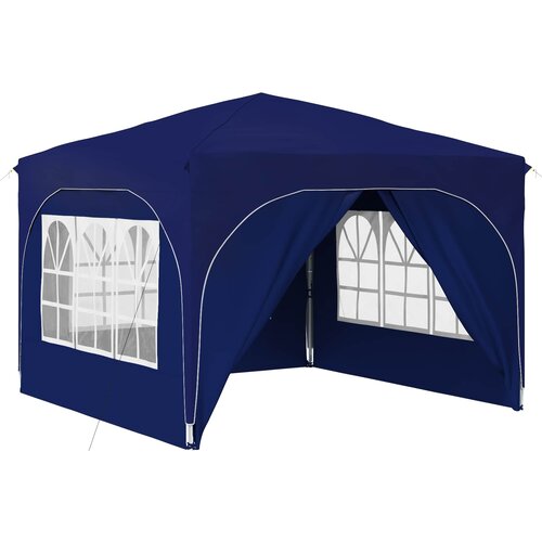 vidaXL Rastezljivi &scaron;ator za svadbe - &scaron;ator za zabave 290 x 290 x 245 cm Plava - Plava s 4 bočna zida Cijene