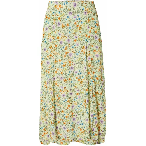 Lindex Suknja 'Skirt Molly' plava / žuta / svijetlozelena / narančasta