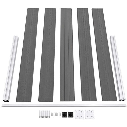  Ograda WPC 180 x 105 cm siva Slike