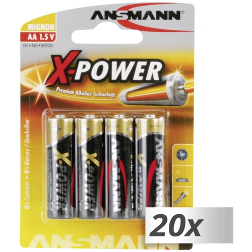 Ansmann 20x4 Alkaline Mignon AA LR 6 X-Power Slike