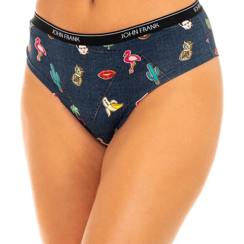 John Frank Spodnje hlače WJFD-H14-FUNDENIM-MULTICOLOR Večbarvna Slike