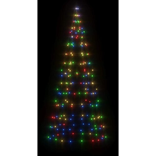  LED božićno drvce 200 LED &amp;scaron;arenih 180 cm Slike