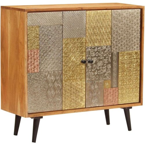 VidaXL Komoda od masivnog bagremovog drva 80 x 30 x 75 cm Slike