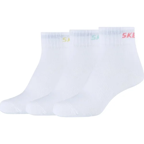 Skechers 3PPK Wm Mesh Ventilation Quarter Socks Bijela