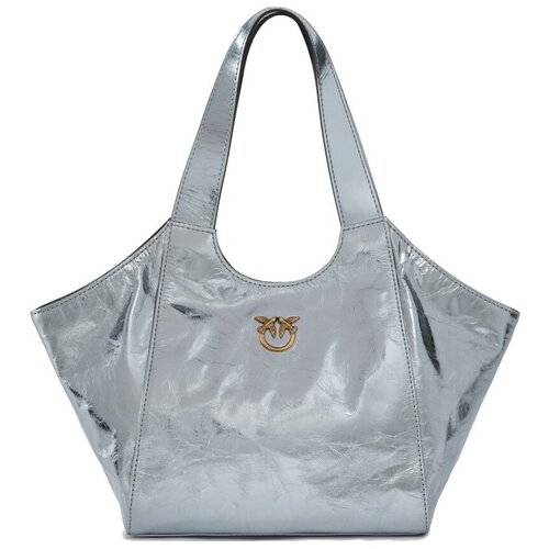 Pinko Ročne torbice TOTE MINI BAG USED META Srebrna Slike