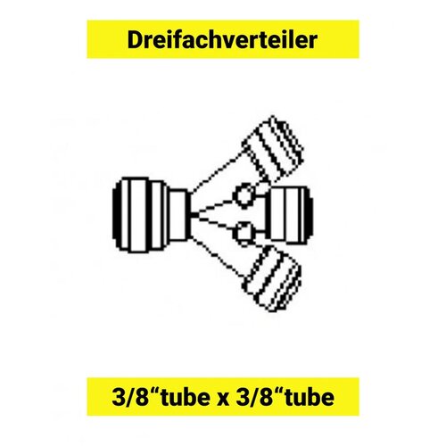 ich-zapfe Trodelni razdelilec cevi 3/8 Push-fit, kemično odporen, brez orodja, (5000216166) Cene