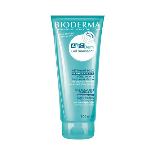 Bioderma ABC Derm Gel Moussant gel za prhanje za otroke 200 ml Slike