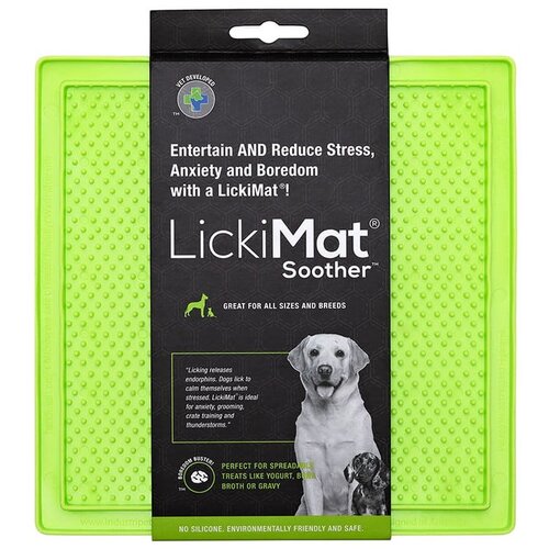 LickiMat Hranilica/podloga za lizanje za ljubimce Soother Green &amp;ndash; Slike