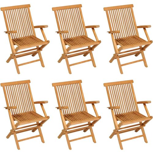  7-dijelni vrtni blagovaonski set od masivne tikovine Slike
