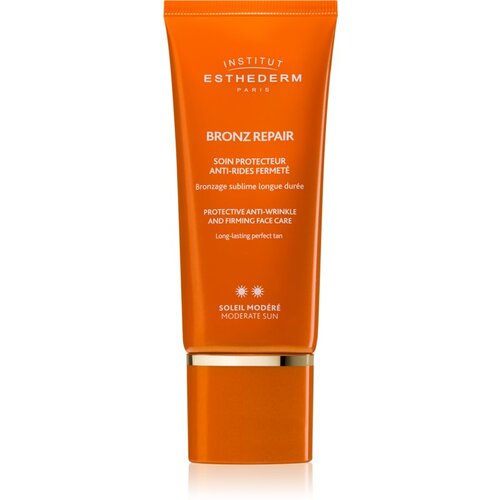 Institut Esthederm Bronz Repair učvrstitvena krema proti gubam za obraz s srednjo UV za&amp;scaron;čito 50 ml Slike