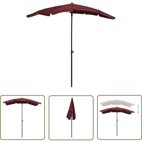  The Living Store Vrtni senčnik 200x130 cm bordo rdeč - Vrtni Senčnik, (21742791) Slike