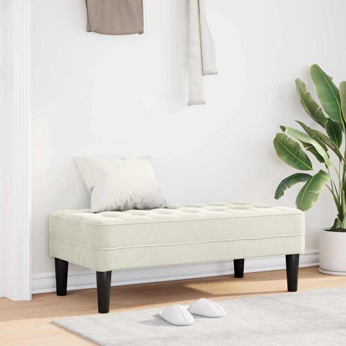  Klupa s jastukom Krema 113 x 57 x 39 cm Bar&scaron;un Cijene