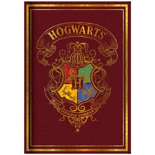 Blue Sky Harry Potter - Casebound A5 Notebook - Red Colorful Crest Cene