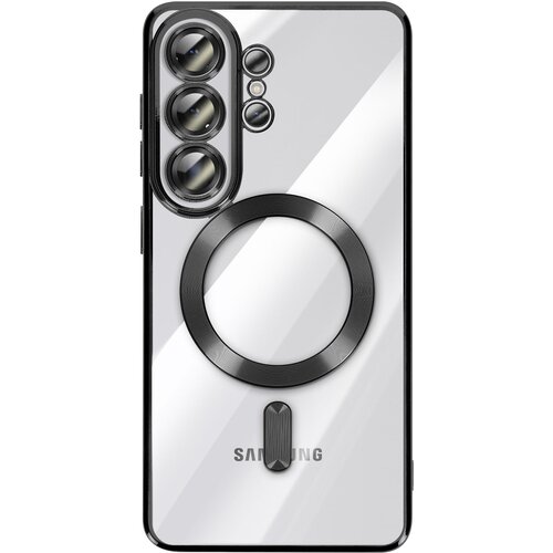 AVIZAR Ovitek za Galaxy S26 Ultra, združljiv z MagSafe, s kromiranim robom, Črna, (5000190511) Cene