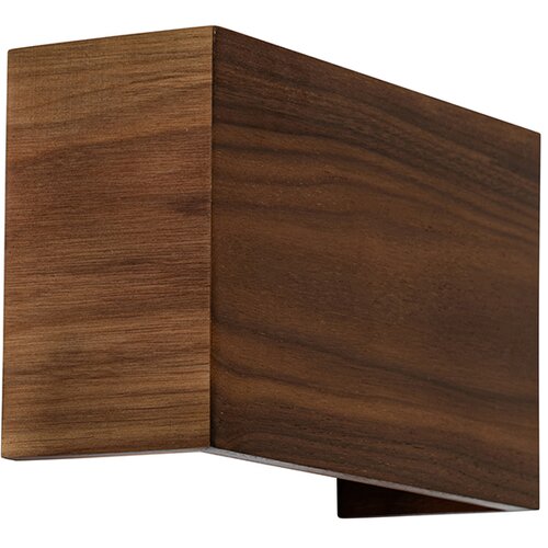 QAZQA Smart wandlamp walnoot hout 24 cm incl. LED - Otan Slike