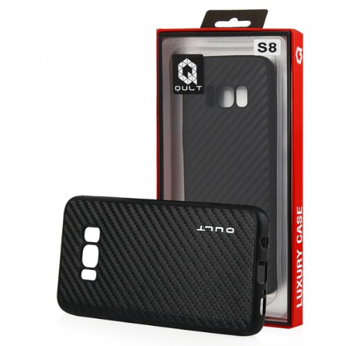 QULT silikonski ovitek za Samsung Galaxy S8 - karbonPC Slike